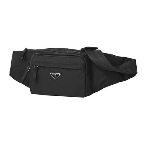 2vl005 prada|Prada Unisex Marsupio Belt Waist Bag Black Nylon Tessuto .